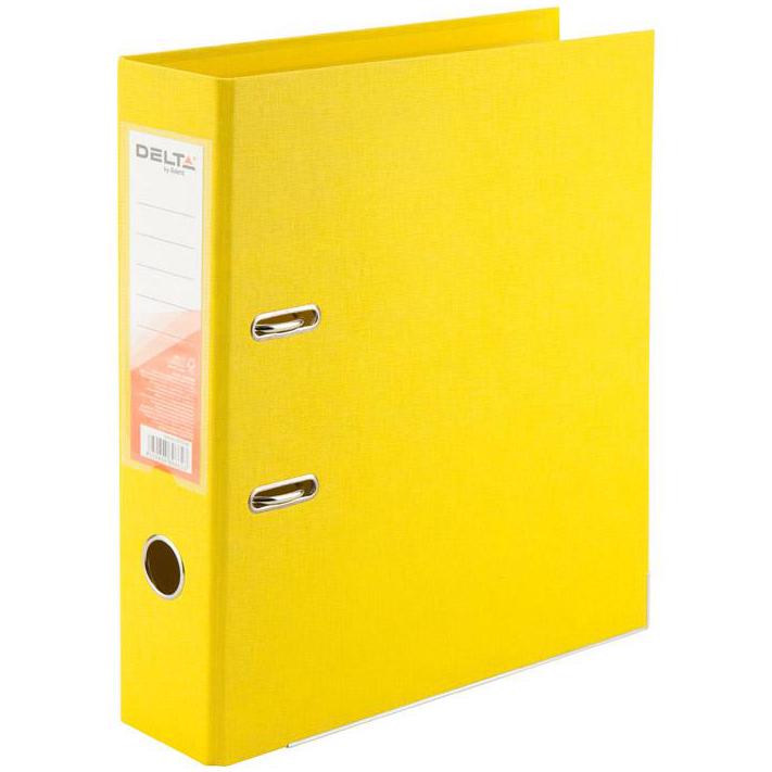 Папка-реєстратор Axent Delta двостороння А4 поліпропілен 75 мм зібрана Жовтий (d1712-08c)