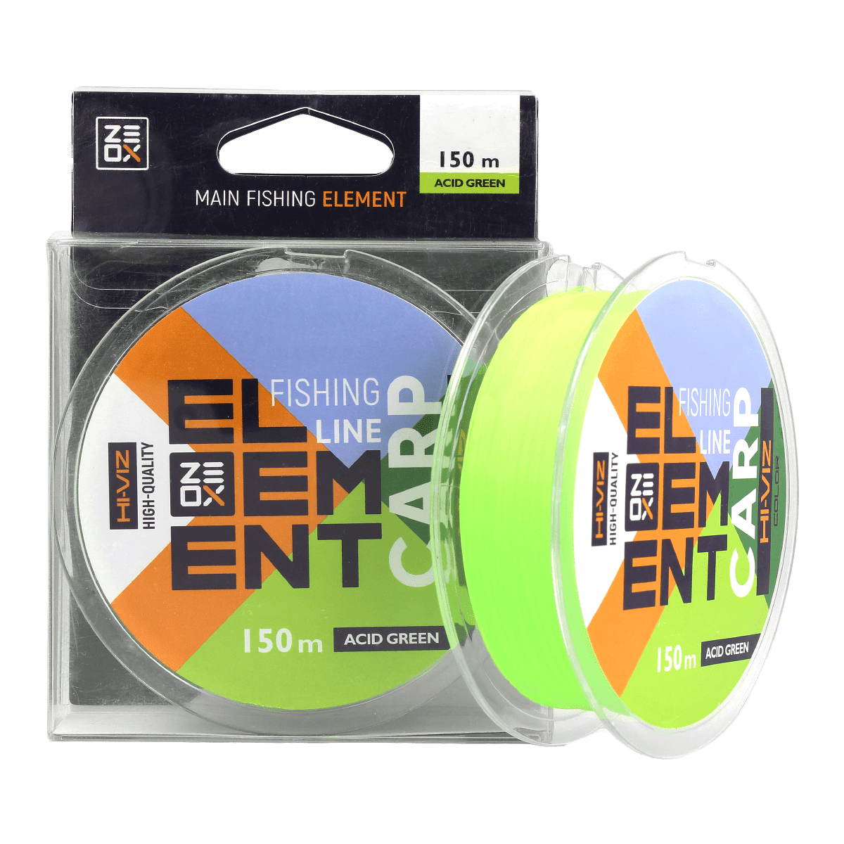 Леска Zeox Hi-Viz Element Carp 150 м 0,256 мм Acid Green (1904527585)