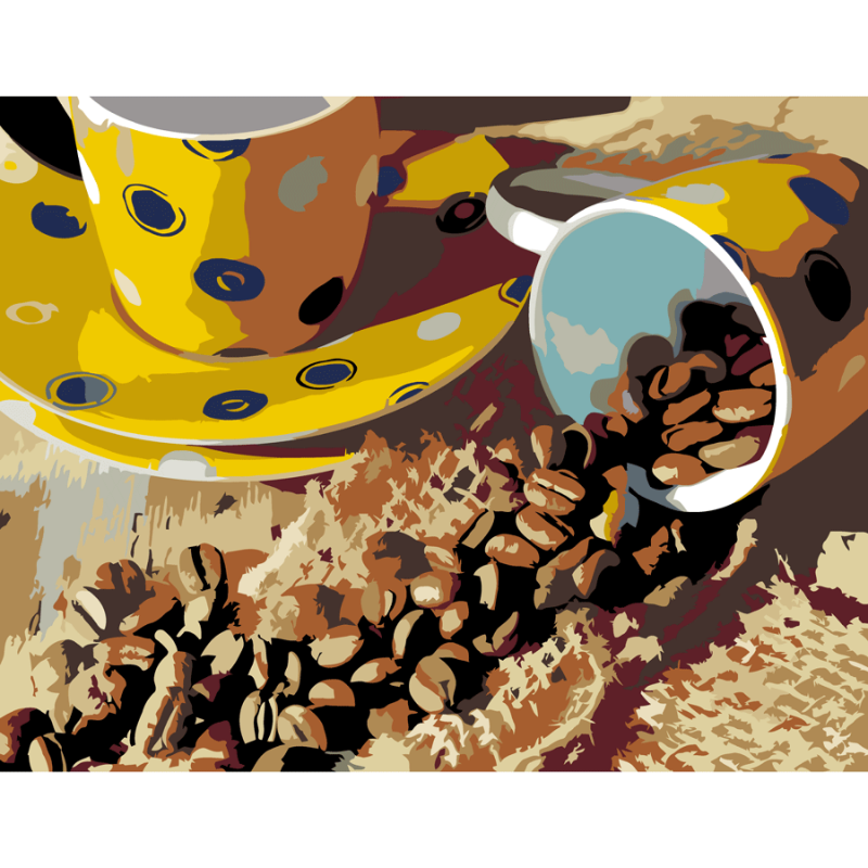 Картина по номерам Rosa Кофейные зерна 35х45 см (Az-218884)