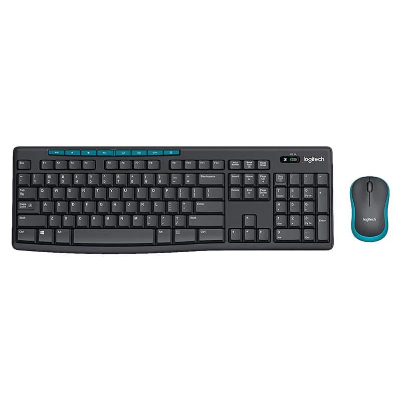 Комплект мышь и клавиатура беспроводные Logitech Wireless Combo MK275 USB 2,4 ГГц 10 м Черный (920-008535)