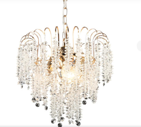 Люстра подвесная хрустальная Sirius E27/3 Золото (E2689/3)