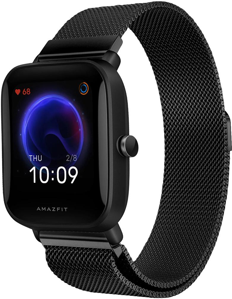 Ремешок Миланская петля Milano Amazfit Bip U Black (18347)