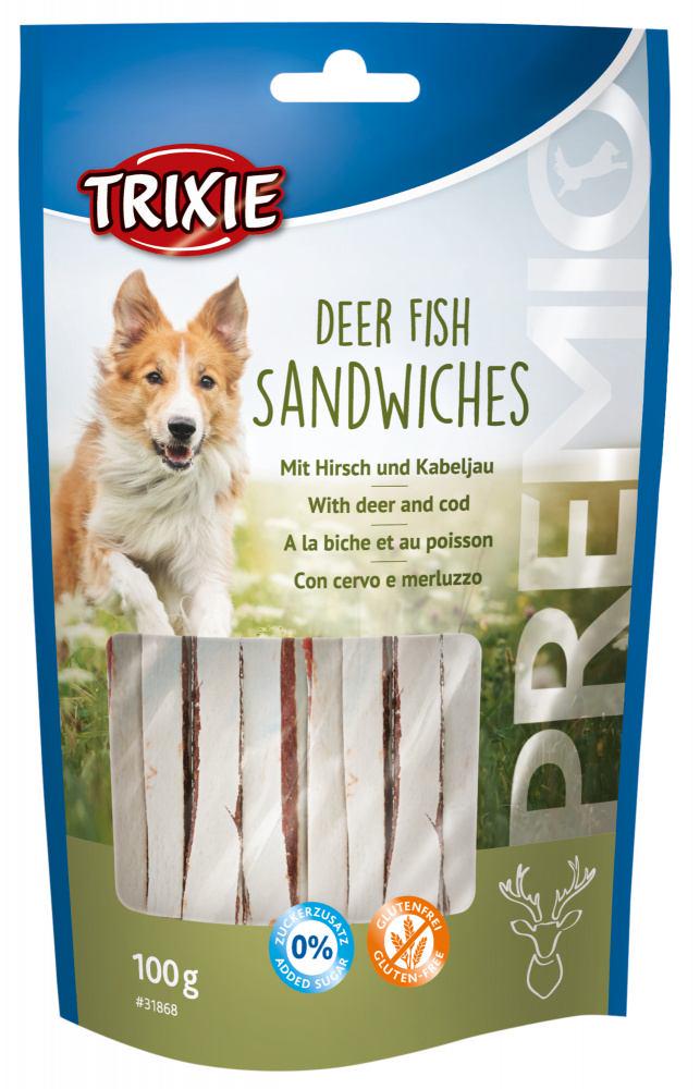 Лакомство для собак Trixie Premio Deer Fish Sandwiches 100 г (31868)