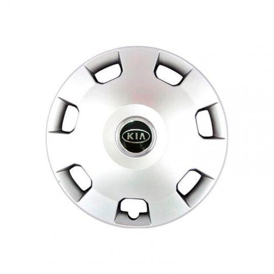 Автомобильные колпаки SKS 207 R14 с логотипом Kia 4 шт. Серебристый