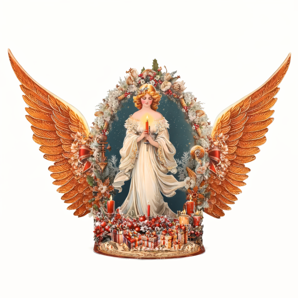 Открытка-панорама 3D рождественская «Ангел со свечой» (31434191) Открытка-панорама 3D рождественская «Ангел со свечой» (31434191)