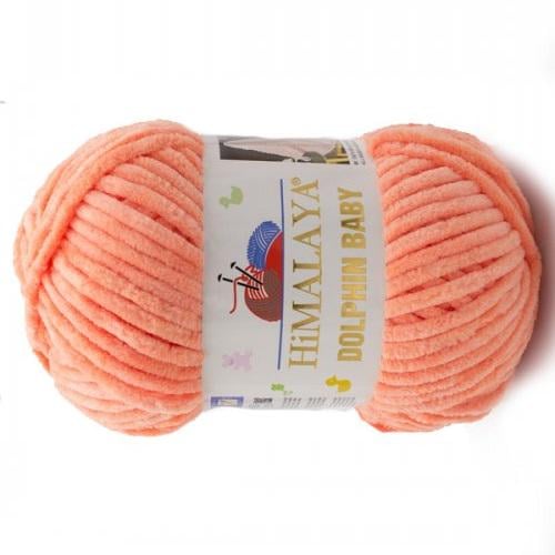 Пряжа велюровая Himalaya Dolphin Baby 80355 персиковая (2444) Пряжа велюровая Himalaya Dolphin Baby 80355 персиковая (2444)