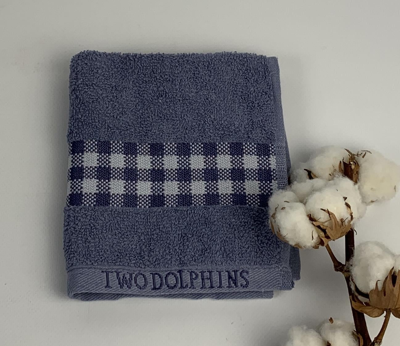 Полотенце Two Dolphins Vip Cotton Midilli A159 30х50 см Синий (CN32132)