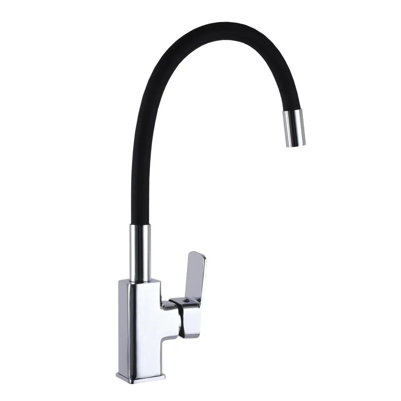 Смеситель для кухни Globus Lux GLM-203LR на гайке Черный (mega11126) Смеситель для кухни Globus Lux GLM-203LR на гайке Черный (mega11126)