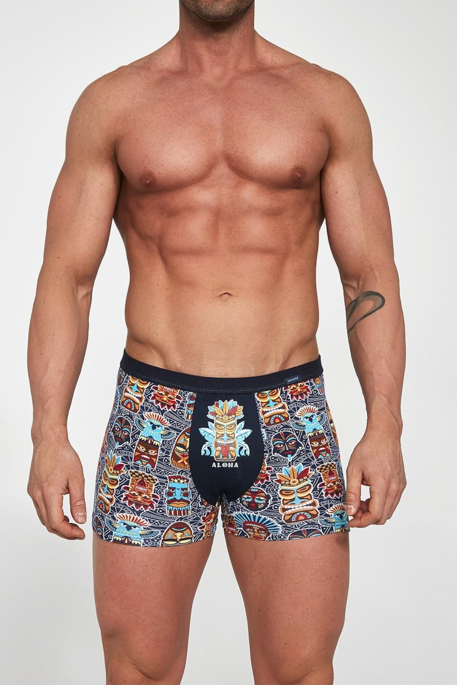 Трусы боксеры Cornette р. 52/XL Сине-бирюзово-оранжевый (76981) Трусы боксеры Cornette р. 52/XL Сине-бирюзово-оранжевый (76981)