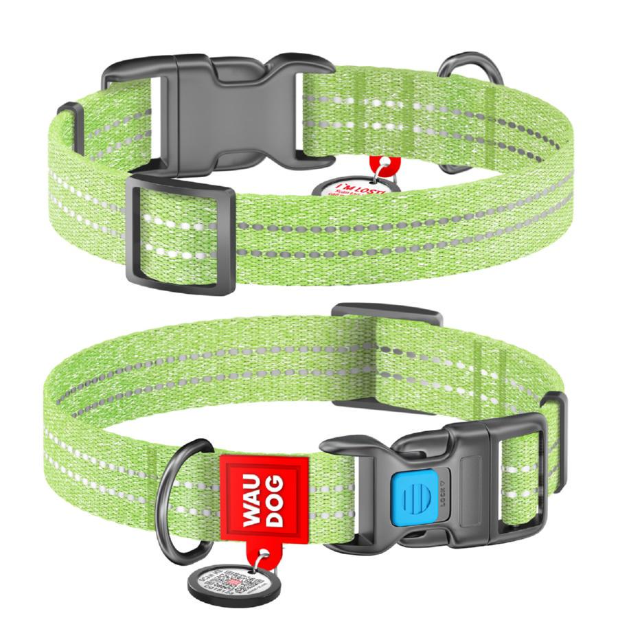 Ошейник Waudog Re-cotton с QR паспортом XL