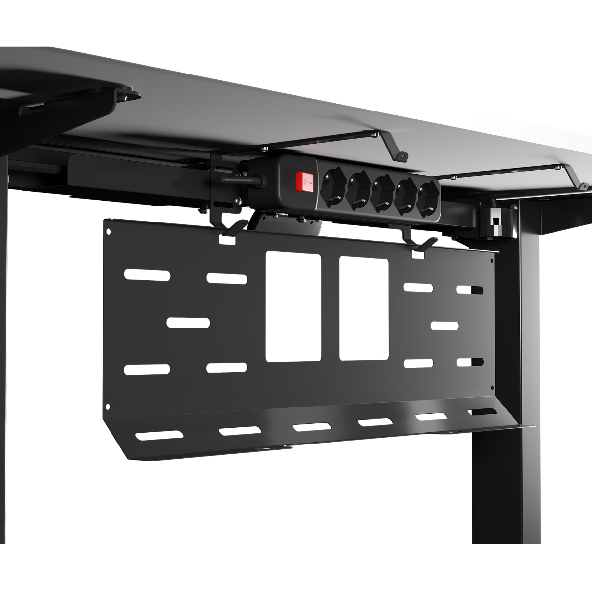 Органайзер для кабелей TEHNOTABLE с удлинителем для техники Apple Черный (045-19-01/045-04-01) - фото 2