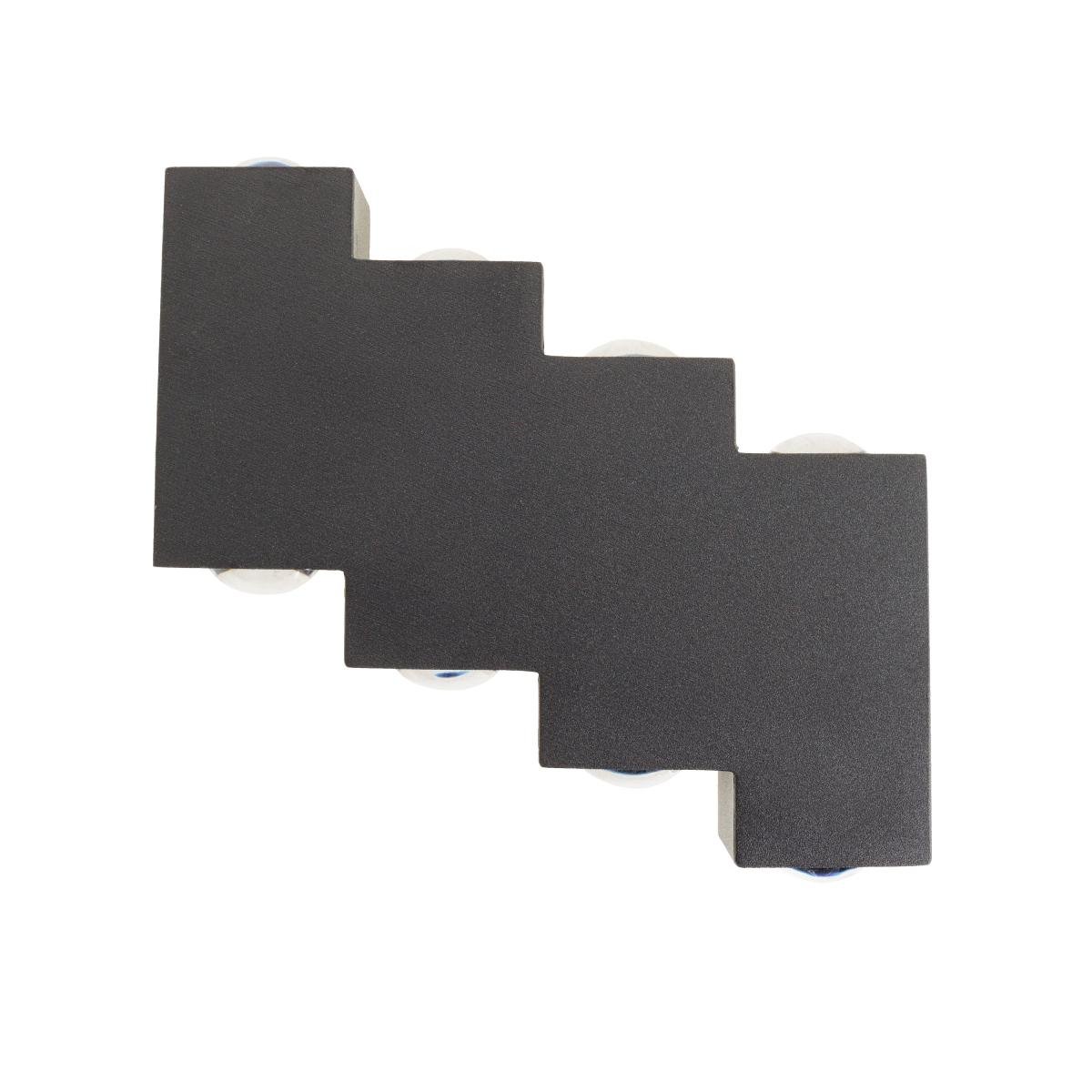 Підсвітка сходинки на 8 ламп Brille AL-620/8х1 W WW Led IP54 BK