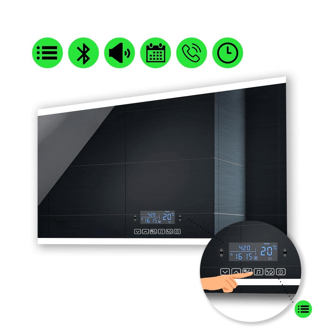 LED-зеркало 90x60 см с Smart-блоком Ines (Inesg82)