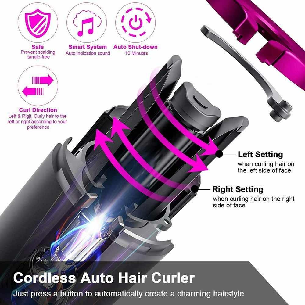 Беспроводная плойка Hair Curler 5200мАч автоматическая вращается - фото 12