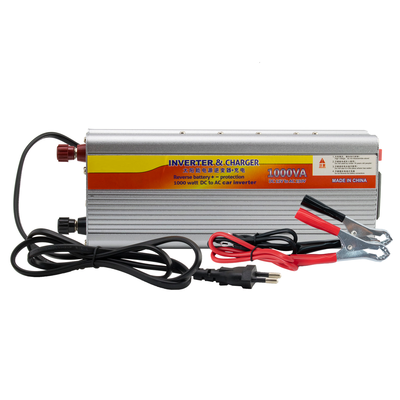 Перетворювач напруги/зарядний пристрій SCL FA1000C 2в1 1000W 12 V на 220 V 10 А (9153755)