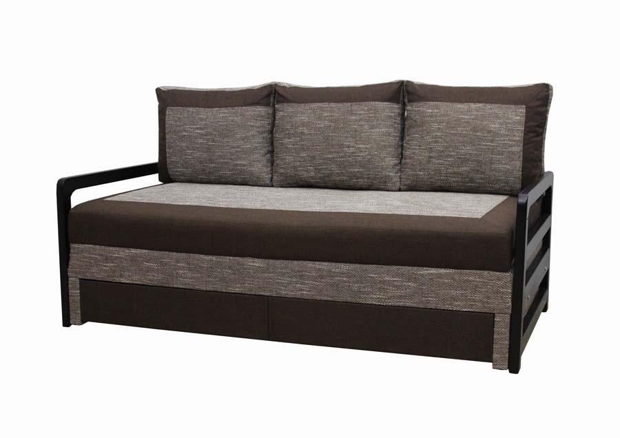 Диван ортопедичний Garnitur.plus Джаффа 95х250х100 см Темно-коричневий (DP-390)