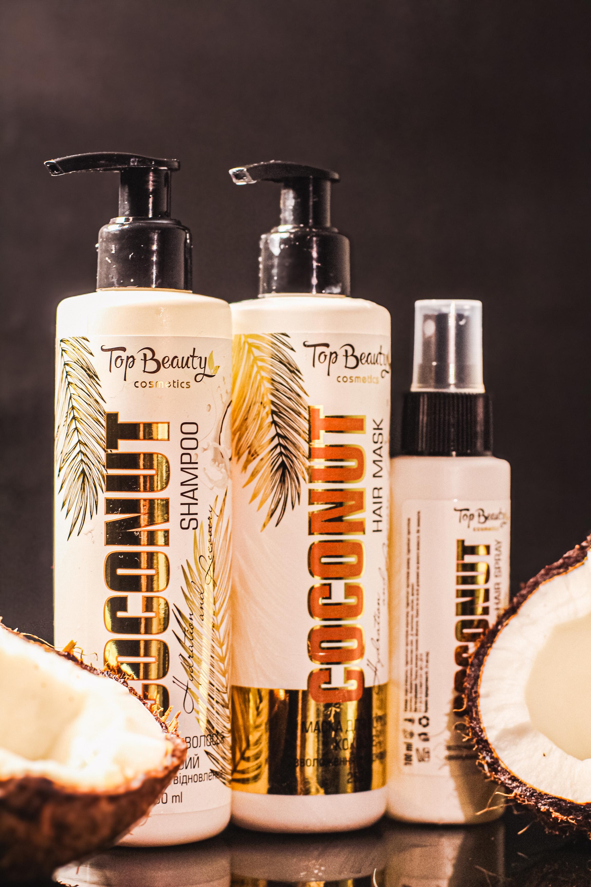 Набор для волос Top Beauty Coconut шампунь/маска/спрей термозащитный 250/250/100 мл (1000000000171) - фото 2