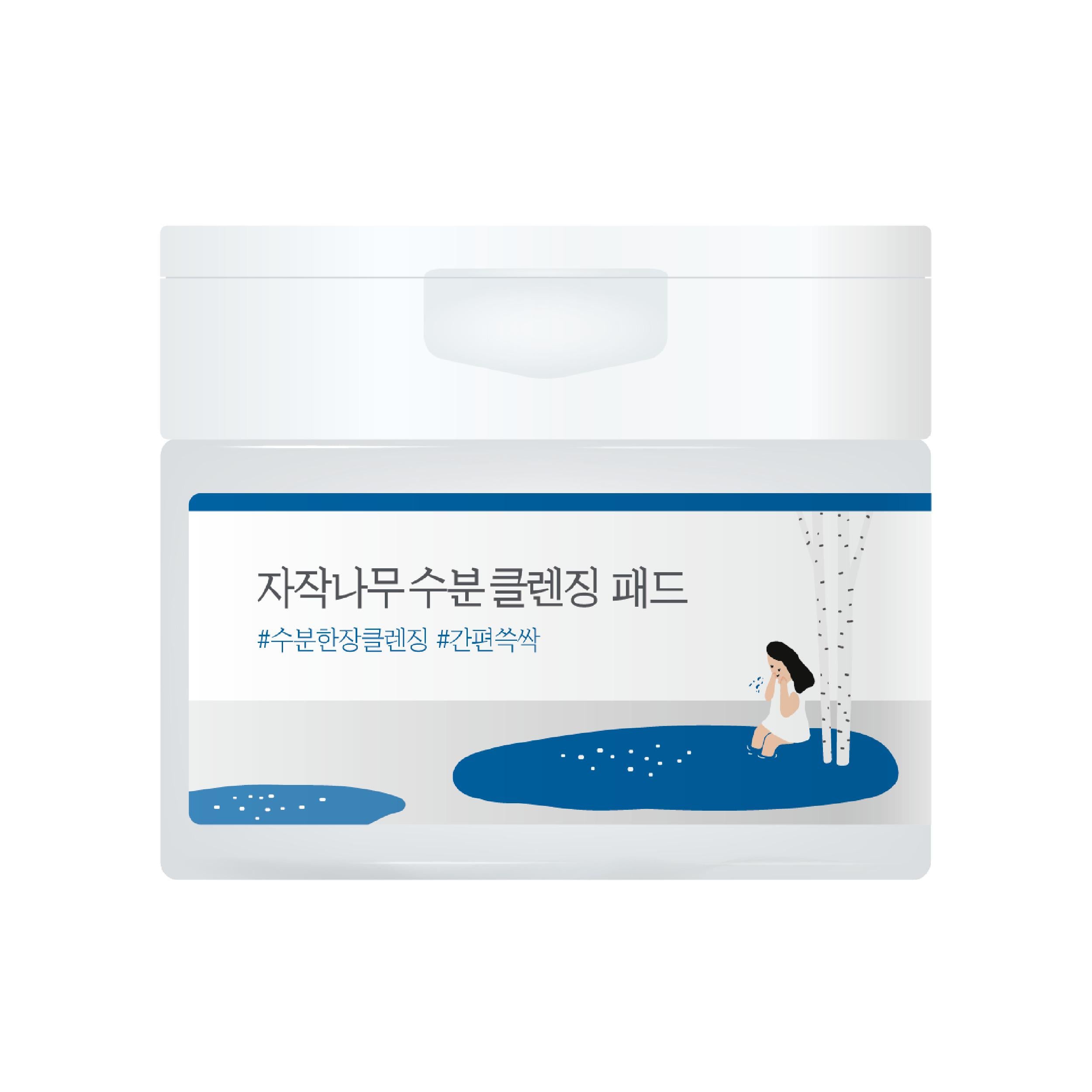 Педы очистительные с березовым соком ROUND LAB Birch Juice Cleansing Pad 60 pcs
