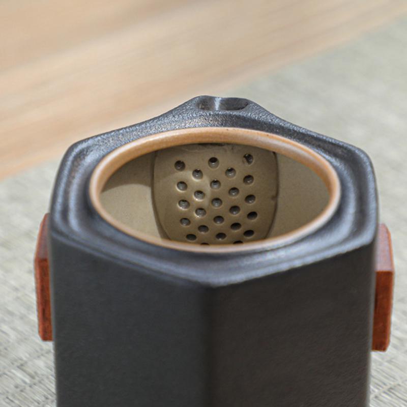 Дорожній набір 45521 для чайної церемонії з 8 предметів керамічний Black - фото 9 Дорожній набір 45521 для чайної церемонії з 8 предметів керамічний Black - фото 9