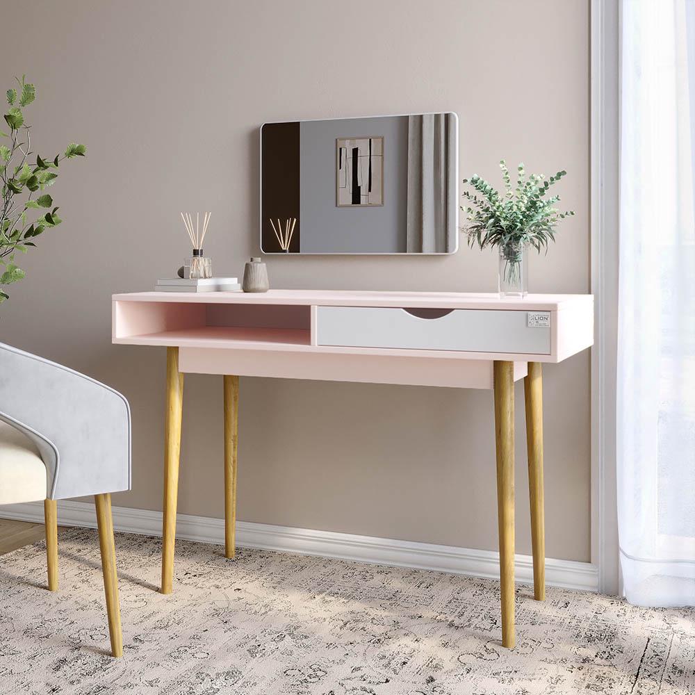 Письменный стол Lion Сканди-1 Нимфея Альба/Розовый (Lion-041198)