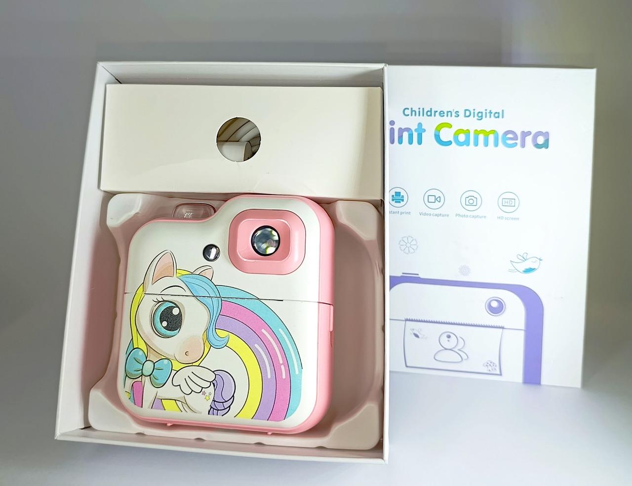 Фотоаппарат детский единорог с термопринтером - фото 2