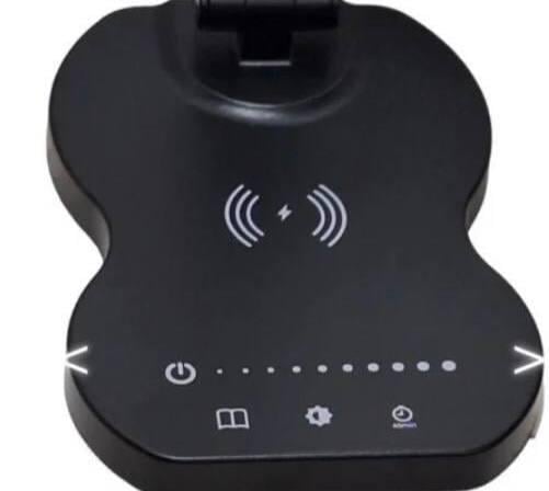 Настольная лампа LED с беспроводной зарядкой и таймером Черный (33ca46f2) - фото 4 Настольная лампа LED с беспроводной зарядкой и таймером Черный (33ca46f2) - фото 4