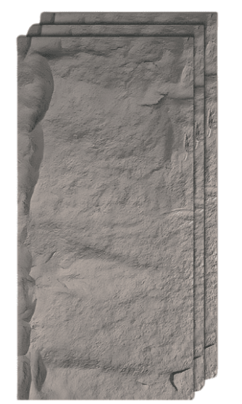3D-панель Стоунхендж 1 1200х600х30 мм Темно-сірий (2386546334)