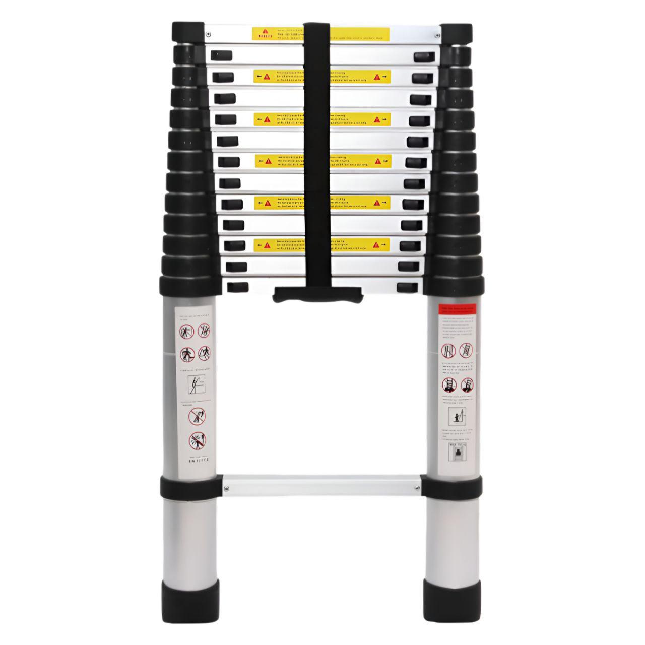 Лестница телескопическая 3 9 м из стали 0188/МК с противоскользящими опорами до 150 кг (31772846)