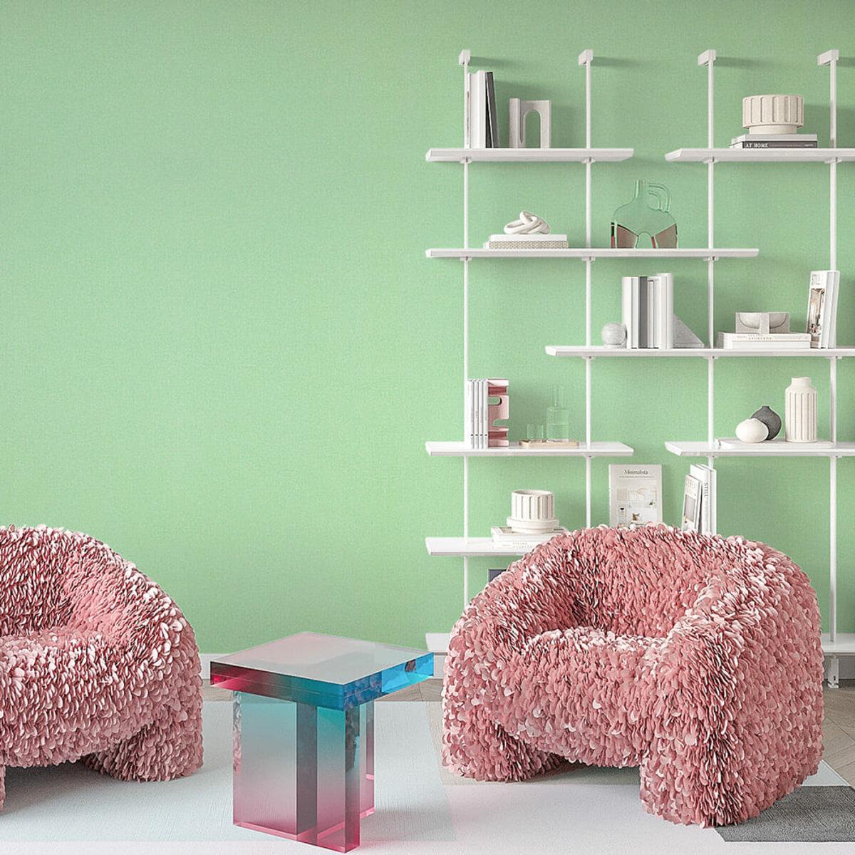 Шпалери самоклейні 2800x500x2,5 мм Світло-зелений/Білий (SW-00001159) - фото 7 Шпалери самоклейні 2800x500x2,5 мм Світло-зелений/Білий (SW-00001159) - фото 7