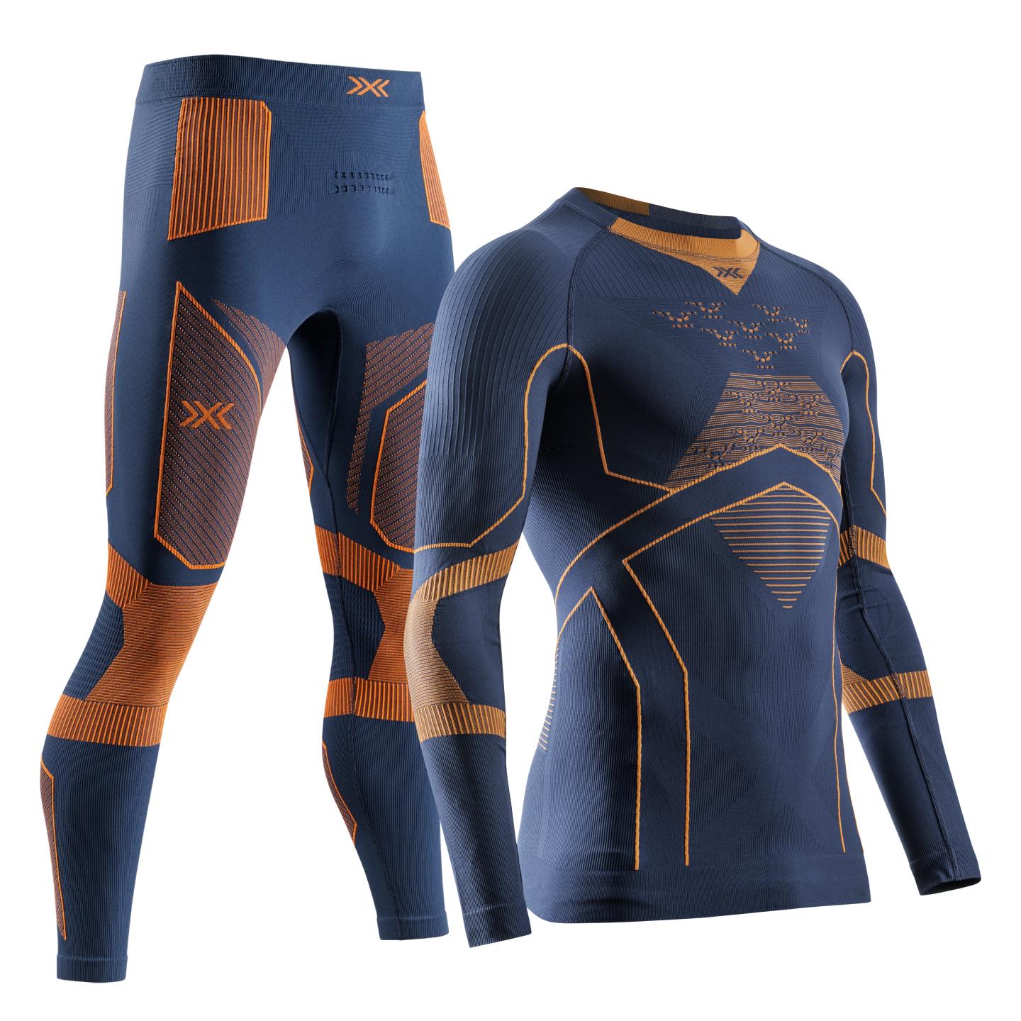 Комплект термобелья мужской X-Bionic Energy Accumulator Light Set EA-WTH2W24M+EA-SP05W25M-A096 L Marine/Orange