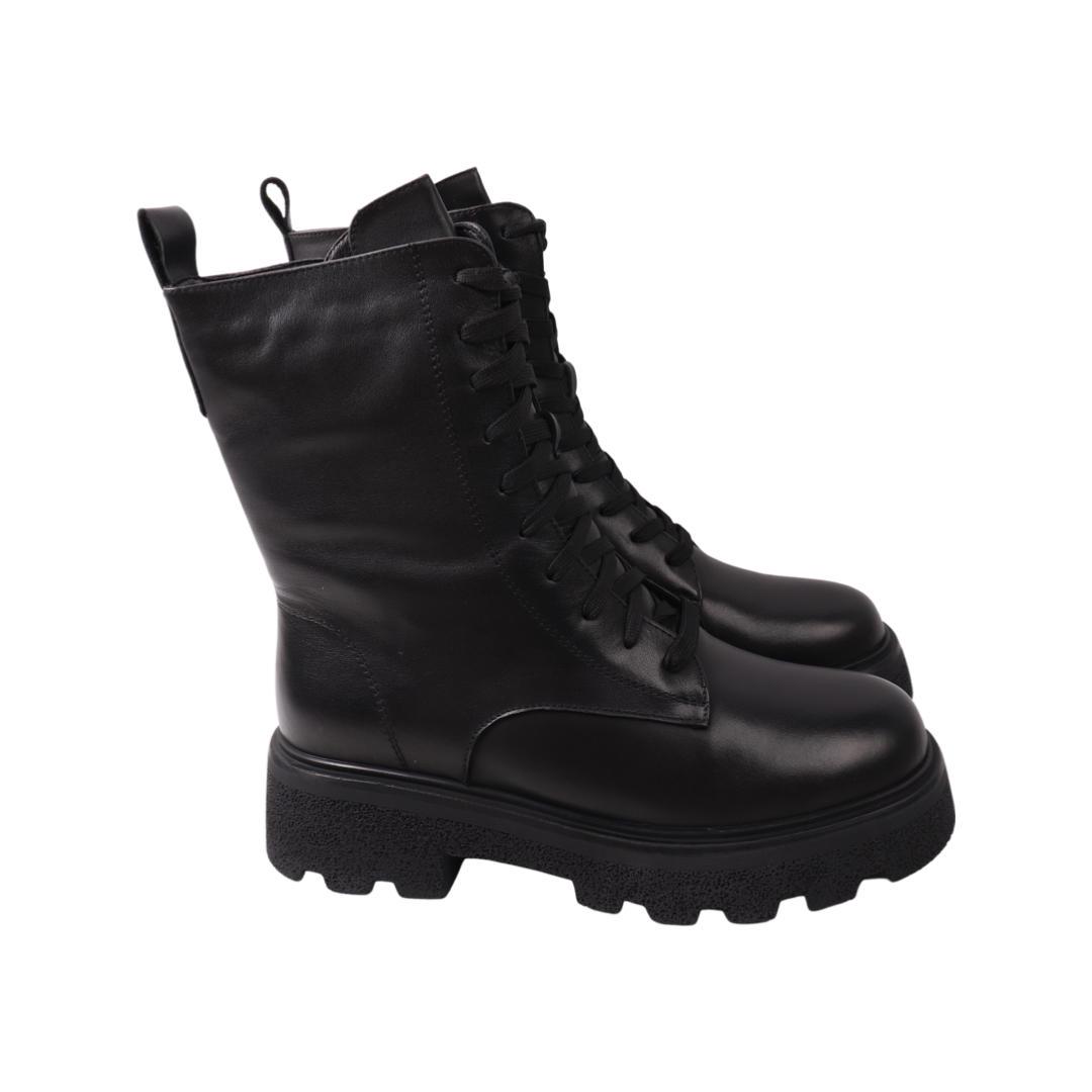 Ботинки женские Mossanee Farall из кожи р. 38 Черный (1-22ZHC)