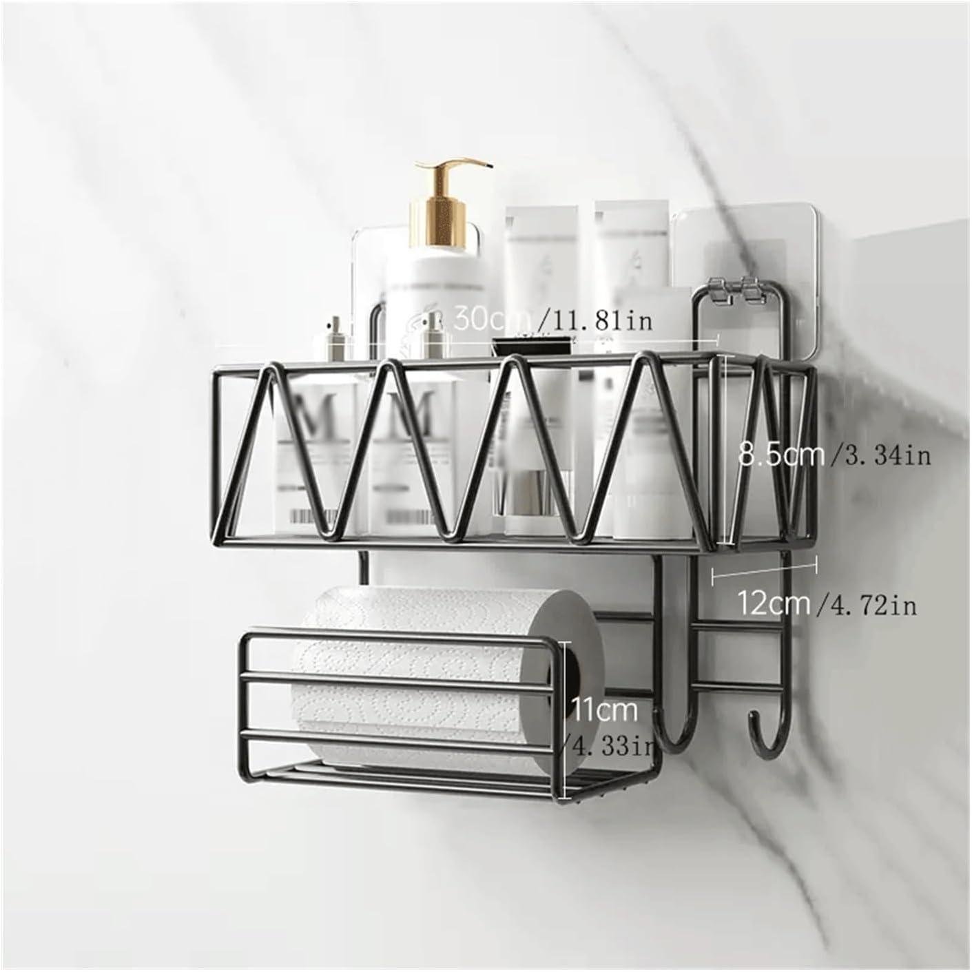 Полка с держателем настенная 2 г 30х12,5х23 см (M50228-S S) - фото 4 Полка с держателем настенная 2 г 30х12,5х23 см (M50228-S S) - фото 4