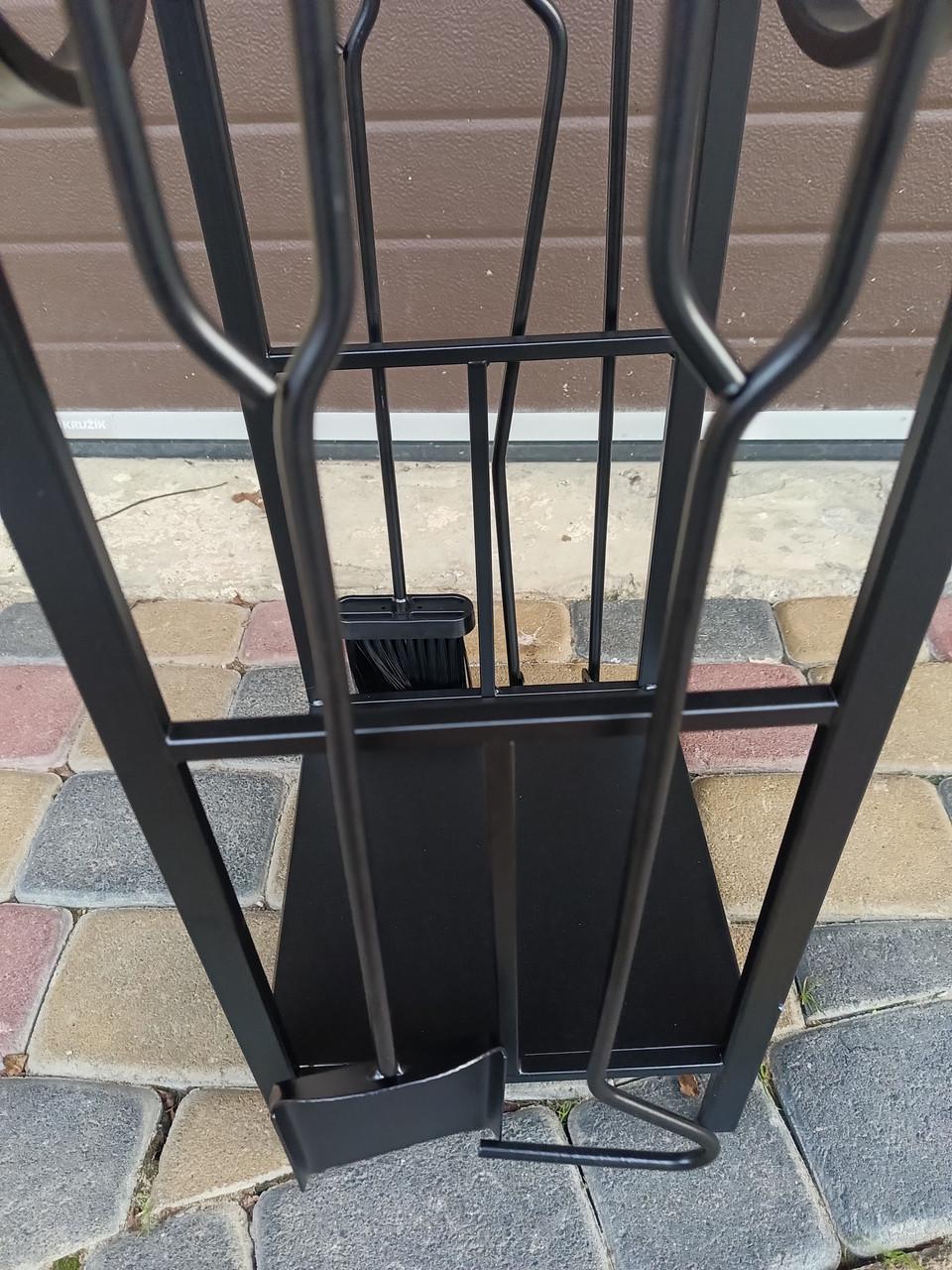 Набор для камина кованый Loft №8 Черный (Набір №8 К-011 ЛОФТ) - фото 9 Набор для камина кованый Loft №8 Черный (Набір №8 К-011 ЛОФТ) - фото 9