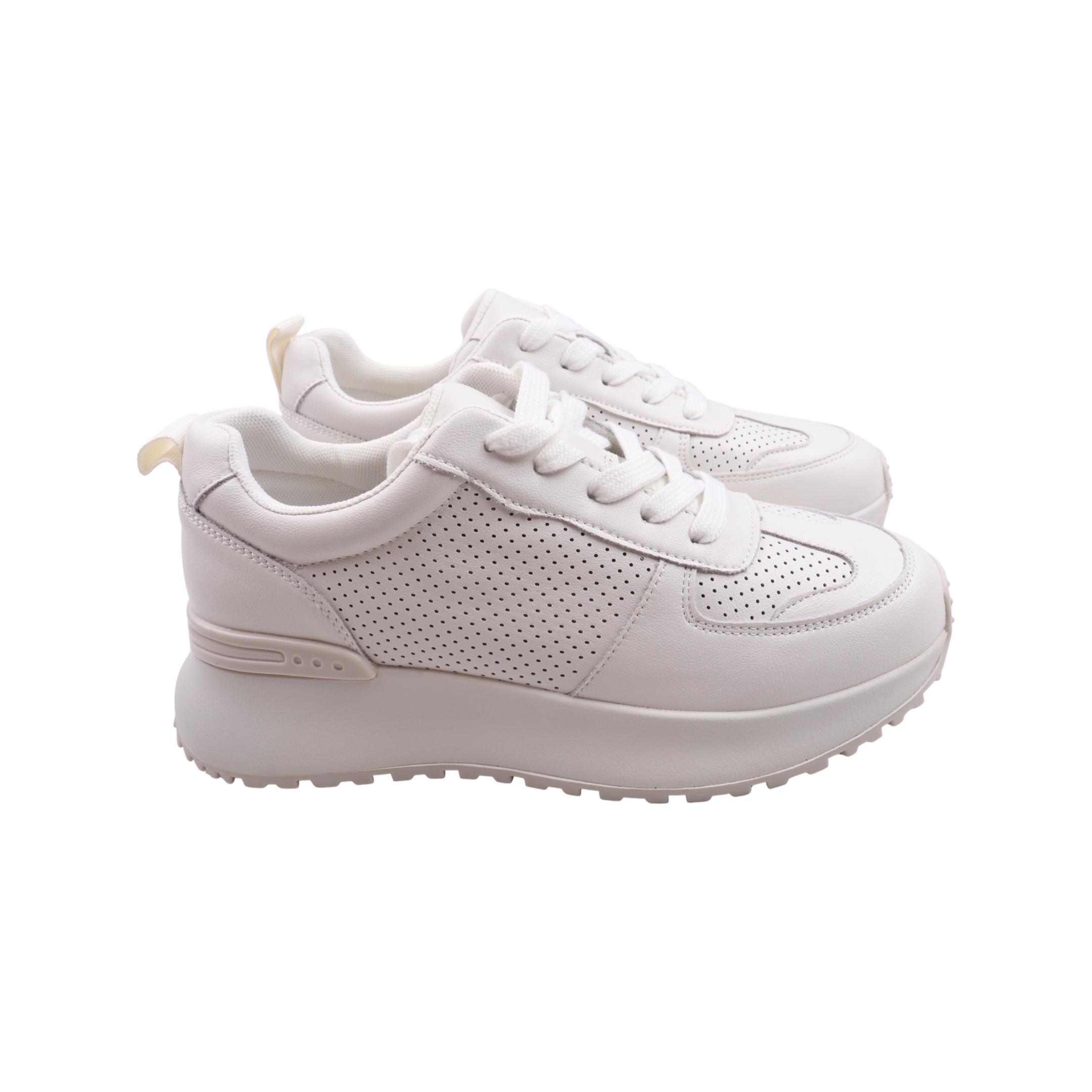 Кроссовки женские Li Fexpert из кожи р. 40 Белый (1283-23DK)