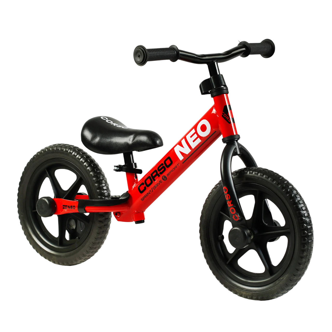 Біговел Corso Neo 12" сталева рама/підставка для ніг Red (144027)
