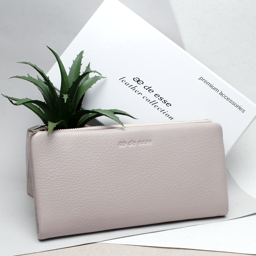 Гаманець жіночий шкіряний De Esse LC89008-F9925 на магнітах Світло-бежевий (2052465058)