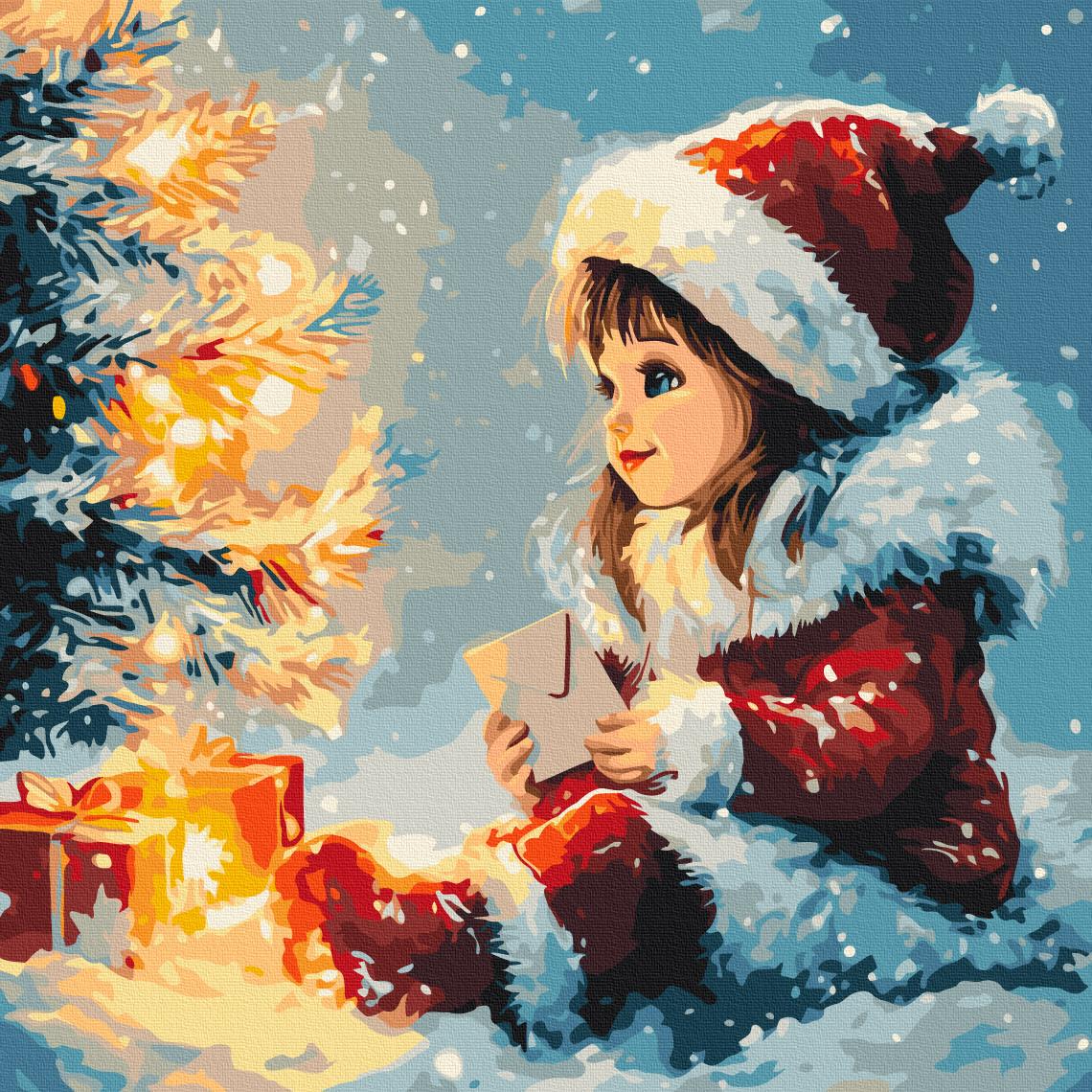 Картина по номерам Brushme 40x40 см Волшебное письмо (SBS034)