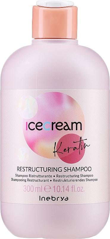 Восстанавливающий шампунь с кератином Inebrya Ice Cream Keratin Restructuring Shampoo 300 мл (1168811377)