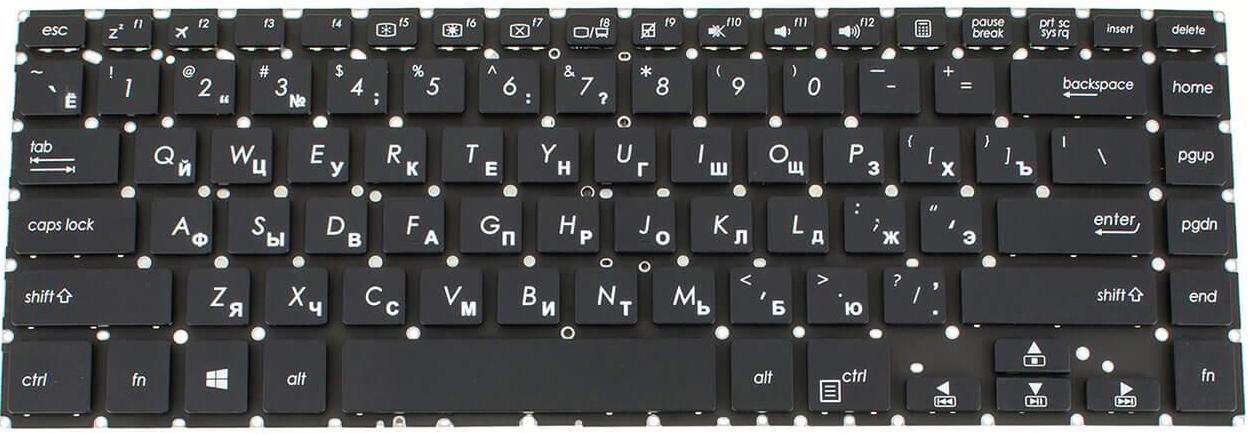 Клавіатура для ноутбука Asus PX434/PX434UF матова (0KNX0-4120RU00)