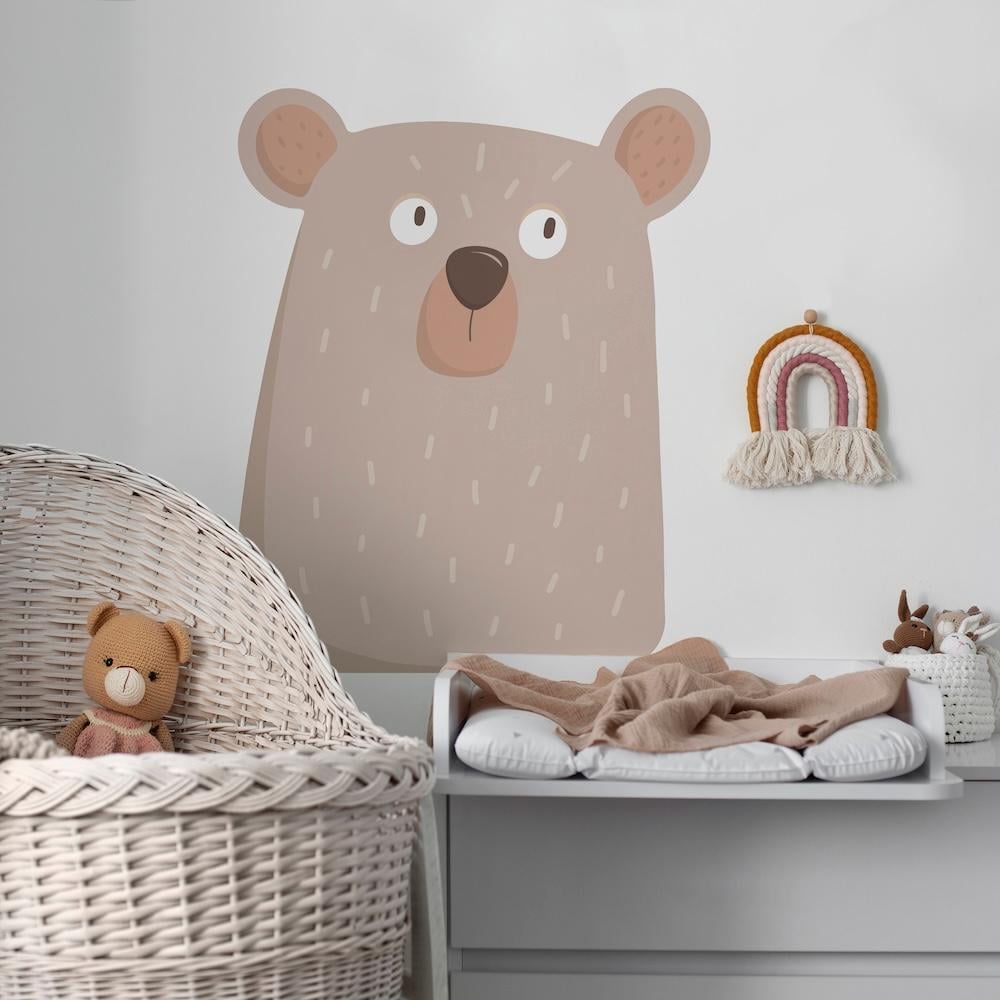 Декоративные наклейки детские на стены LIPKO Мишка бежевый (510B)