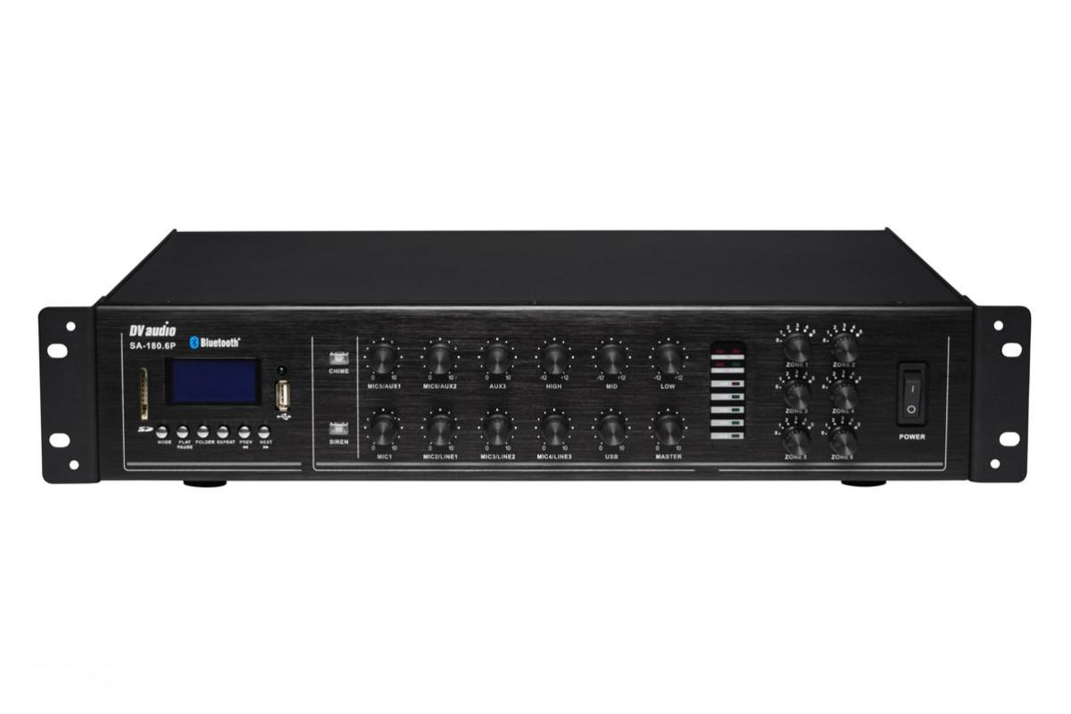 Трансляційний мікшер-підсилювач з USB DV audio SA-180.6P