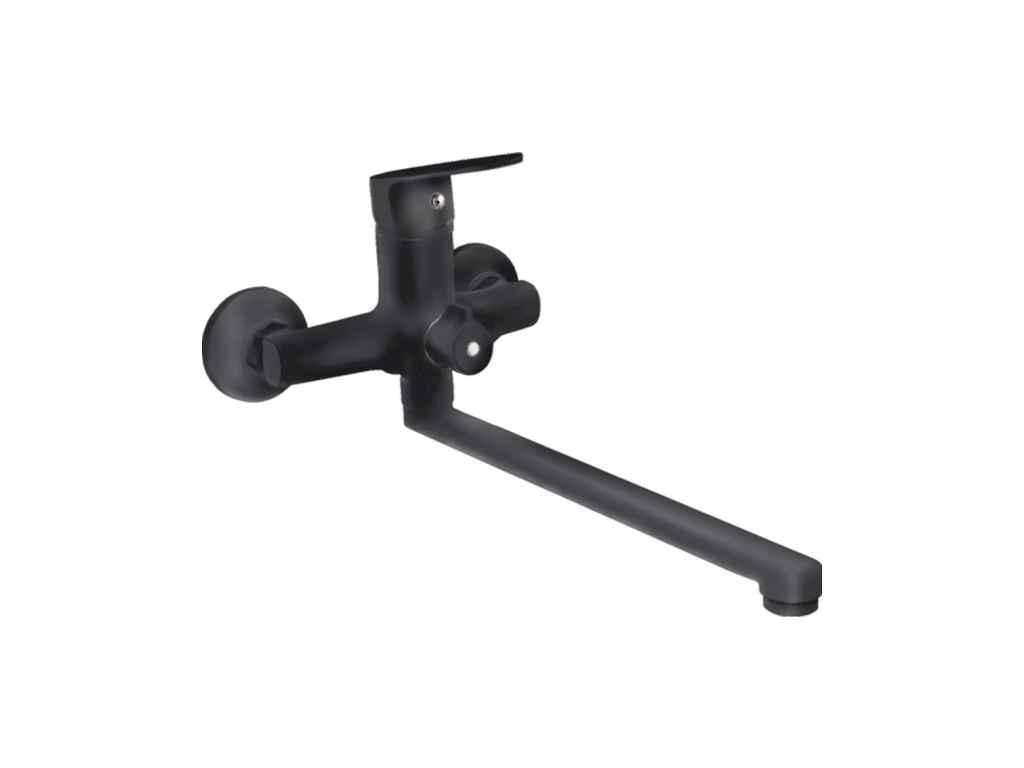 Змішувач для ванни Aquatica вбудований на стіну s37 Ø 35 мм вилив прямий 350 мм дивертор картриджний (956408)