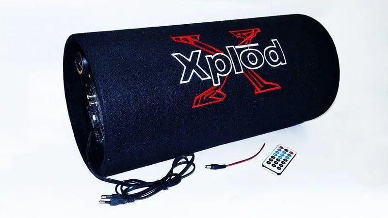 Сабвуфер активный Xplod T-010 10" 1000W 12 V/220 25 Гц - 8000 Гц 93 дБ V Bluetooth с пультом управления и усилителем (opt-19916)
