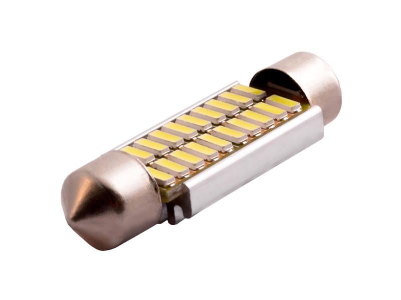Автолампа світлодіодна C5W SV8,5 з обманкою 12 В 39 мм SMD4014-20led Білий (35503688)