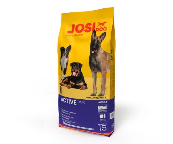 Корм сухой JOSIDOG ACTIVE 25/17 с домашней птицей высокоэнергетический для взрослых активных собак 15 кг