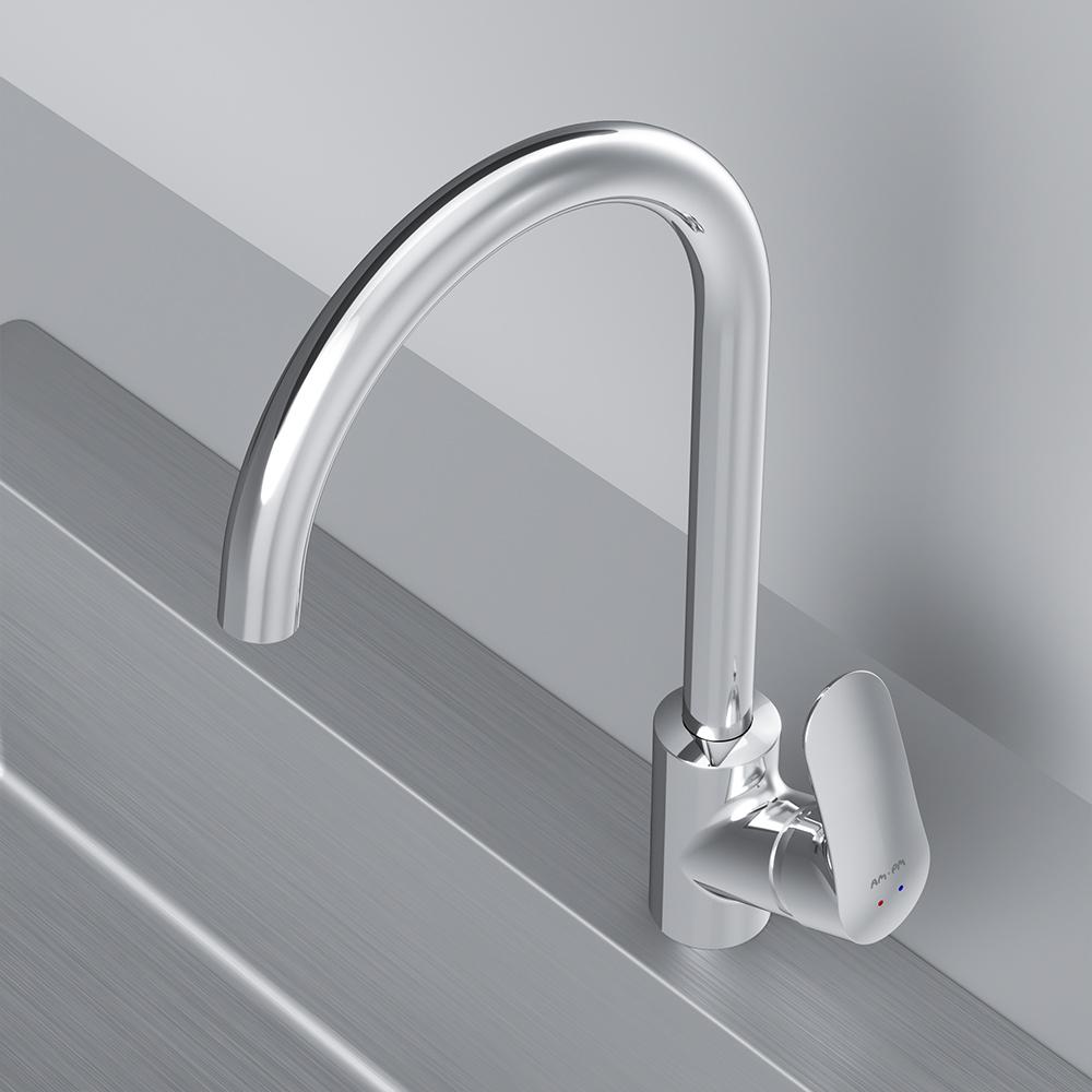 Смеситель для кухни AM.PM Like F8007000 однорычажный Хром (130117) - фото 7 Смеситель для кухни AM.PM Like F8007000 однорычажный Хром (130117) - фото 7