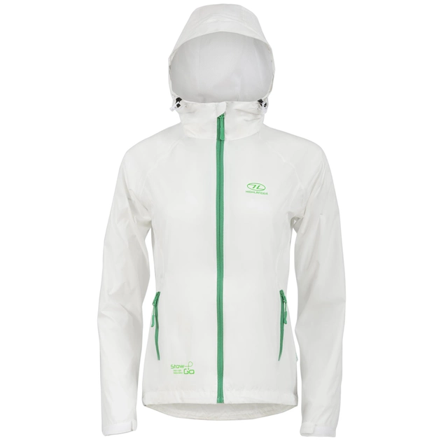Ветровка женская Highlander Stow & Go Pack Away Rain Jacket 6000 mm S White (JAC077L-WE-S)