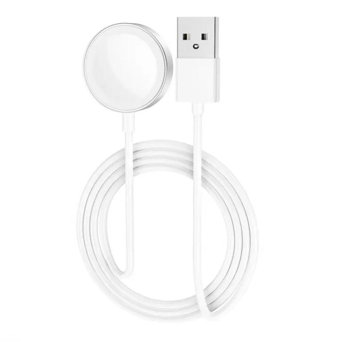 Зарядний пристрій бездротовий Hoco CW39 Wireless Charger для iWatch 1,2 м White (6931474770646) - фото 4