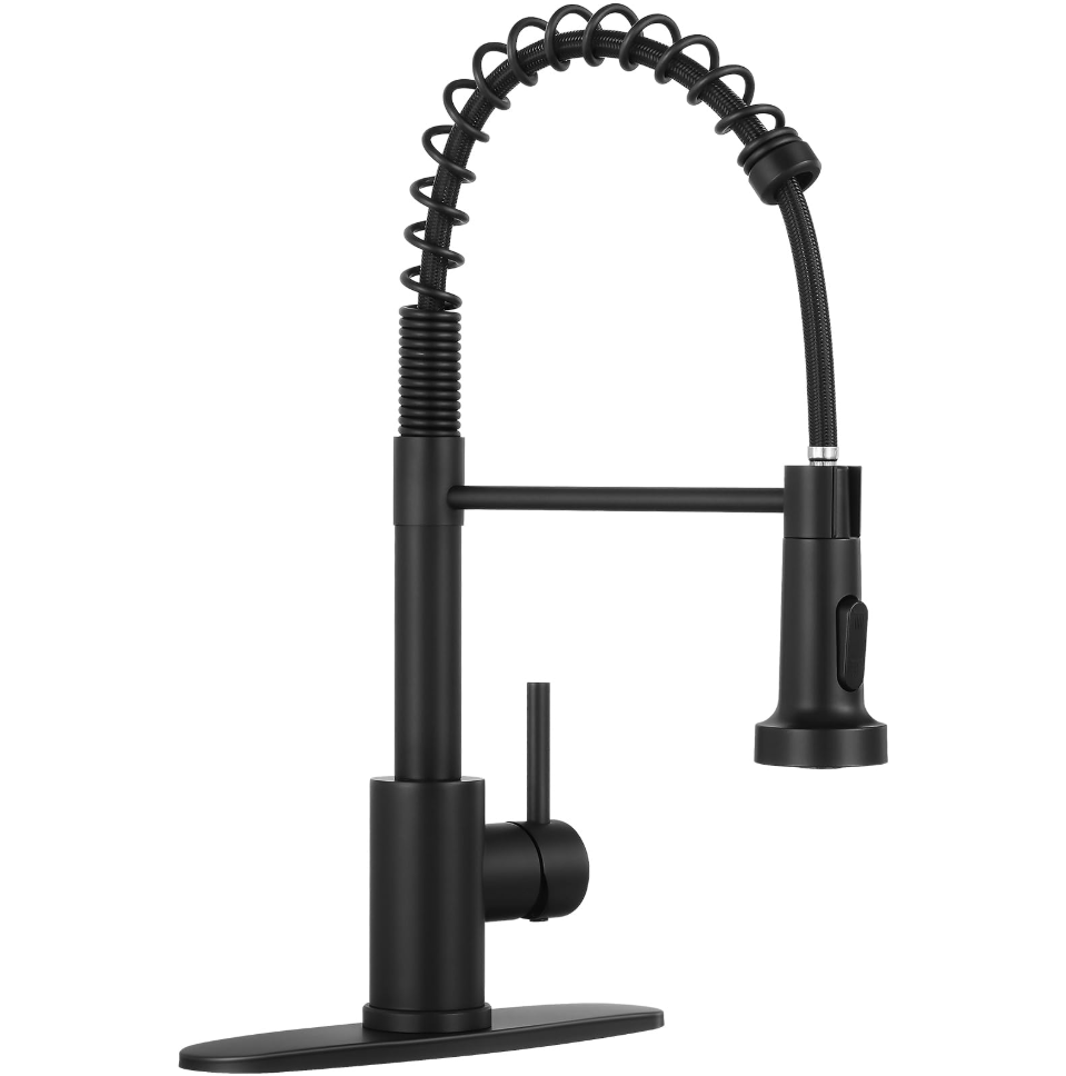 Смеситель для кухни с гибким изливом на 360° Черный матовый Смеситель для кухни с гибким изливом на 360° Черный матовый