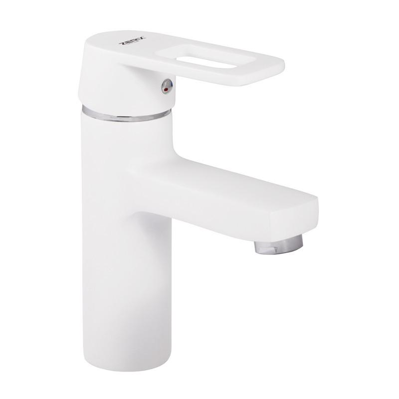 Смеситель для умывальника Zerix Z1030-7 Белый (ZX0357)
